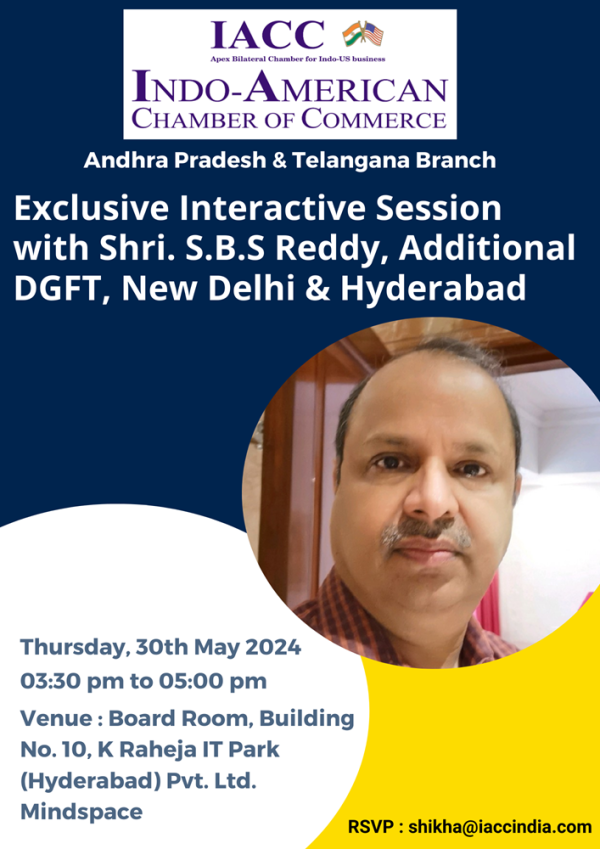 Exclusive Interactive Session with Shri. S.B.S Reddy, Additional DGFT ...